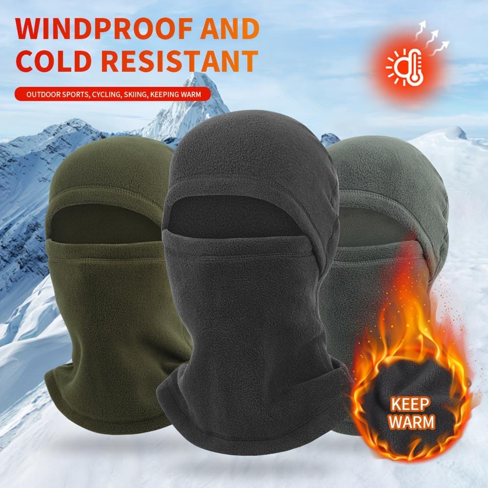 Winter Ski Balaclava Face Mask Windproof Cycling Hiking Headgear Warm Polar Fleece Unisex Neck Cover Motorcycle Beanies Scarf