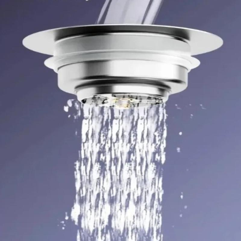 1pcs Stainless Steel Filter Screen Bounce Core Universal Press Type Sink Kitchen Sink Vegetable Washing Basin
