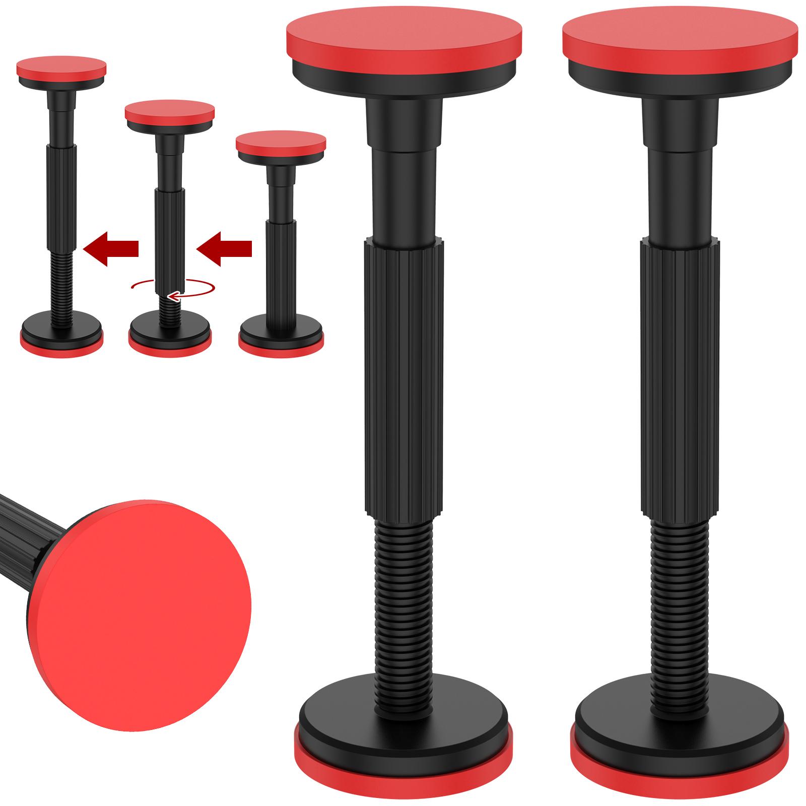 

2 шт. Телескопическая опорная штанга Нейлоновая регулируемая опорная стойка для шкафа Грузоподъемность 200 кг Подъемный кронштейн для шкафа дивана