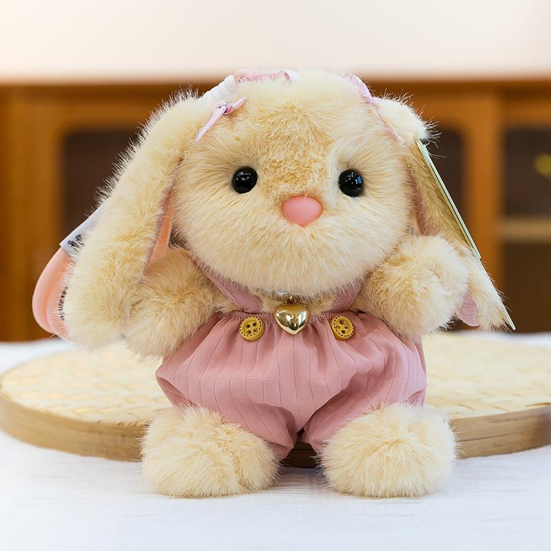 Plush Bunny Toy With Soft Short Pile Fabric For Kids Bedroom Decor And Comfort