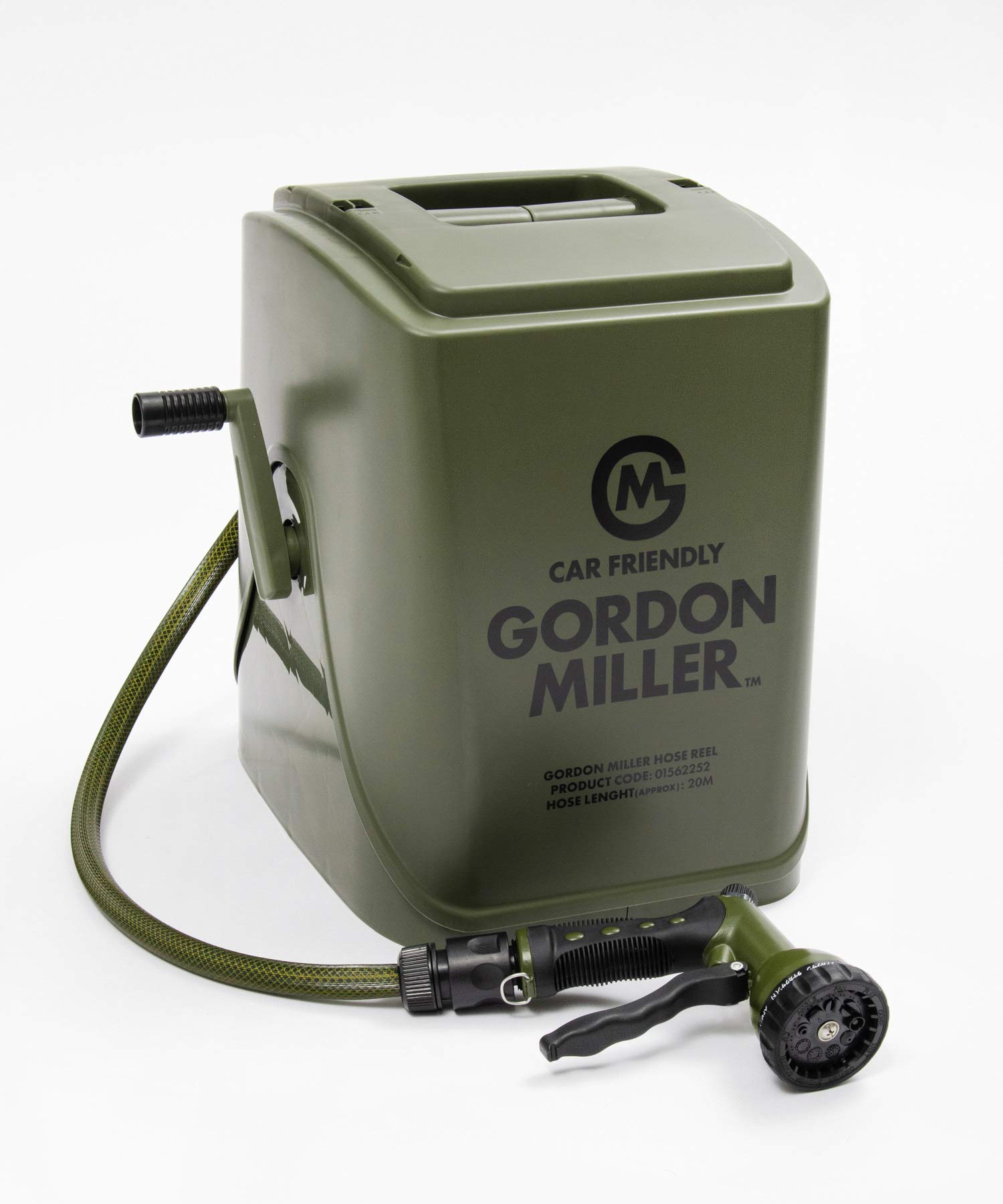 

GORDON MILLER Car Full Cover Hose Olive 1562252 Reel, 20m, Drab,
