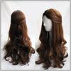Movie Beauty and the Beast Princess Belle Brown Synthetic Wig Emma Waston Cosplay Wigs Gril Role Play Costume