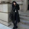 Jinyujie Women's Maillard Long Thickened Duck Down Puffer Jacket