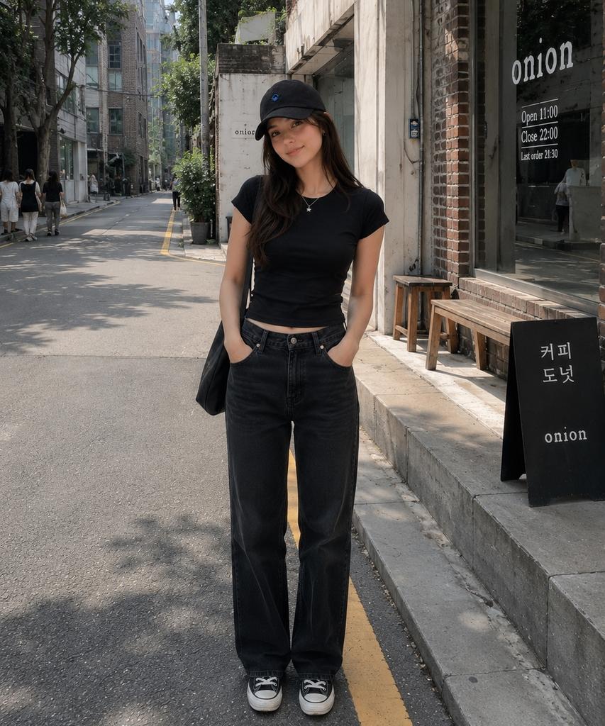 Seuteijial Diamond Washed Ball Cap [Black]