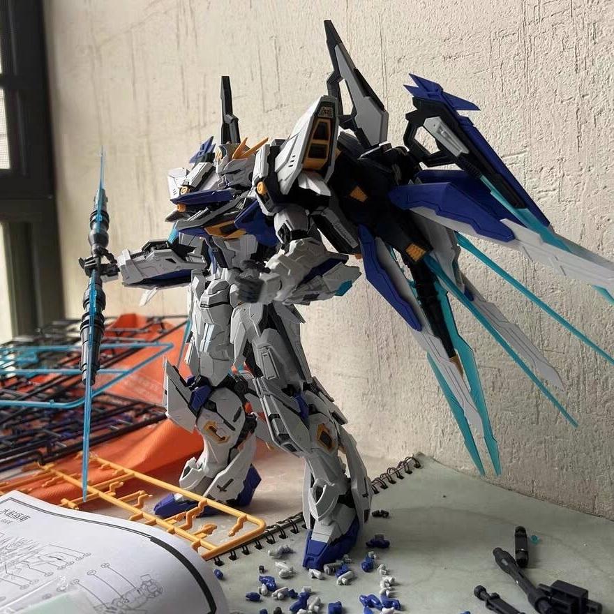 Charon Mecha Robot Building Blocks Alloy Skeleton MG 1:100 Scale Full Action Plastic Kit Assemble Model Gifts For Children