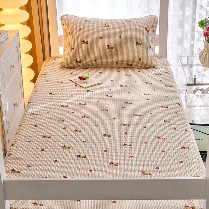 (Student Season) Small Fresh Printed Cotton Bed Cover Student Bed Cover