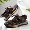 Fashion Summer Men's Sandals Genuine Leather Beach Roman Sandals Comfortable Men Outdoor Sneakers Male Shoes Botas Para Hombre Zapatos