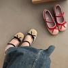 Fashion Bow Design Elegant Shallow Mouth Ballet Style Single Shoes 2025 Spring New French Soft Soled Comfortable Casual Mary Jane Shoes