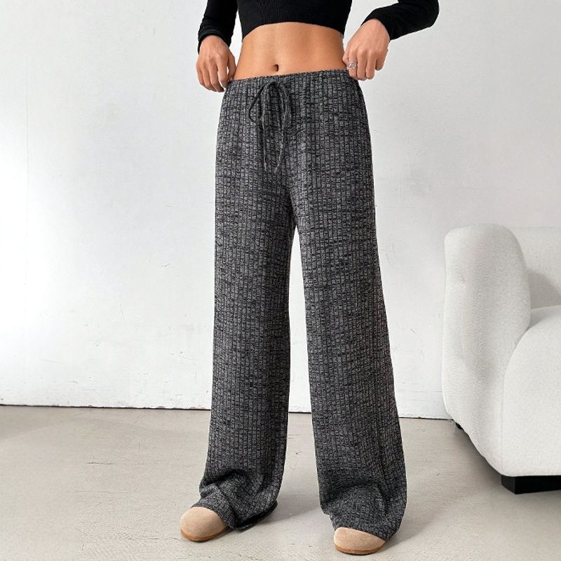 European and American Leisure Stripes Straight-Leg Pants Loose Pants Pants Children Casual Pants Trousers Women
