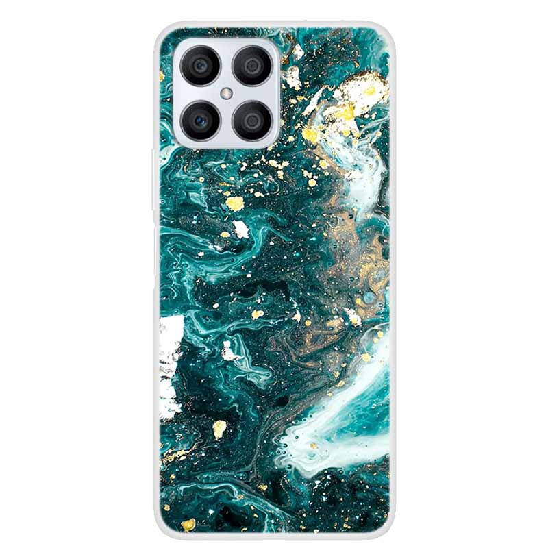 For Honor X8 4G Cases X 8 5G Clear Marble Soft TPU Silicone Back Cover For Honor X8 Phone Cases Fundas HonorX8 X 8 TFY-LX1 LX2