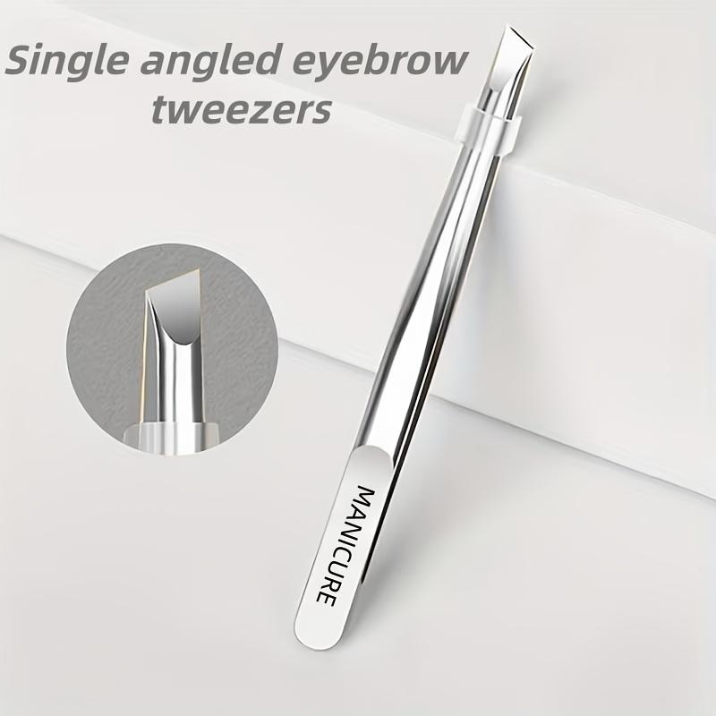 Xiaomi Stainless Steel Tweezers for Hair and Eyebrows Hair Removal Tweezers, Horizontal and Slant Tip for Easy Plucking and Grooming