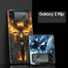 Motorcycle Hard PC Phone Case For Samsung Galaxy Z Flip 7 6 5 4 Black Cover For Galaxy Z Flip 3 Foldable Fundas Shell Capas Bags