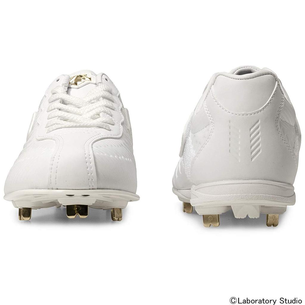 DESCENTE Kounoe Belt Spikes 2G Size High School Baseball Cleats Men's White, 25.5cm,