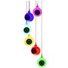 Powered Wind Light, Colorful LED Hanging for Garden Patio Balcony Outdoor Decor