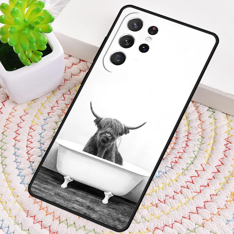 

Highland Cows Silicone Phone Case For Samsung Galaxy note 10 pro S26 S25 S24 S23 S22 S21 Plus S25Ultra Capa Cover Galaxy S22 5G