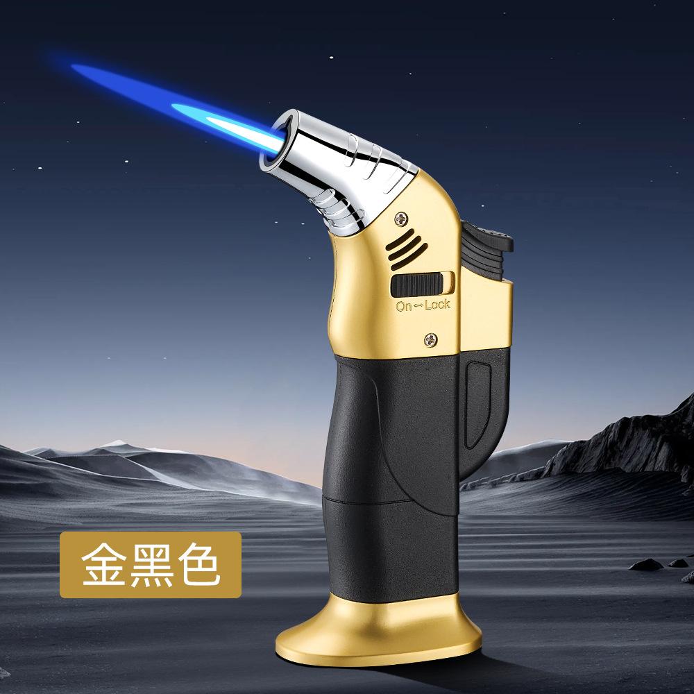 Windproof Straight Forward Multifunctional Lighter Moxibustion Cigar Spray Gun Portable Large Capacity Cigarette Accessory
