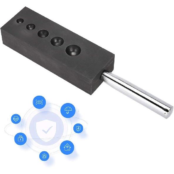 Графитовый стеклянный шарик, 4 в 1 графитовый шарик для плавления, стеклянный шарик 12 * 4,2 * 2,5 см с хорошим теплораспределением для инструментов для выдувания стекла