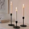 3Pcs/Set Candle Holders Dining Table Bedroom Study Metal Minimalist Candlestick with Stable Base