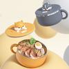 Durable 304 Nonrust Steel Lunch Box 1200ml Oversized Capacity Heat Resistant Noodles Pot With Air Vent Perfect For Campus Dining Office Meals