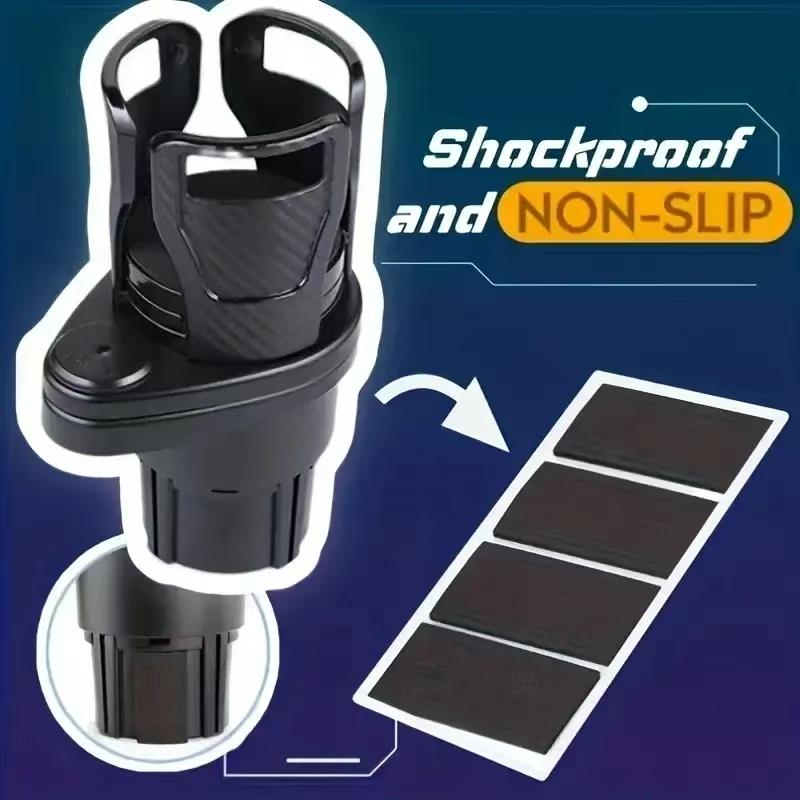 Car Cup Holder Expander for Adapter Adjustable Multifunctional Dual with Phone Aromatherapy Organizer