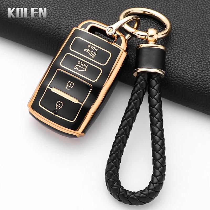 Fashion Tpu Car Key Case Cover For Kia Cadenza K9 K7 K-04 Sorento K900 And New K7 Protected Keychain Shell Fob Accessories Bag