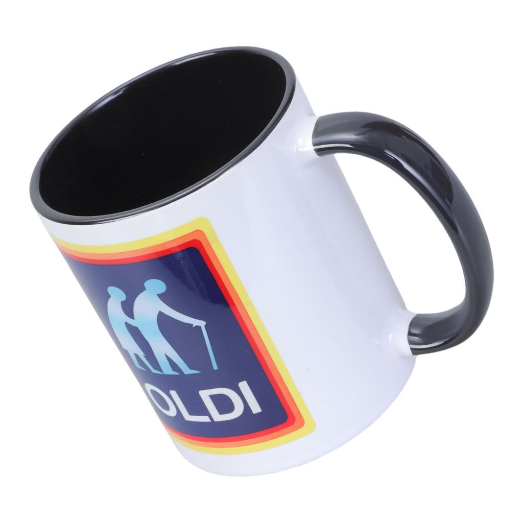 Innovative 350ml Ceramic Coffee Cup with Handle Funny Drinkware for Adults Suitable for Coffee Tea Milk Beverages