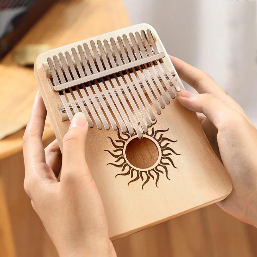 Hluru Kalimba 21 Keys Wood Maple 17 Keys Hollow Kalimba for Kids gift Mbira Sanza Thumb Piano For Beginner Musical Instrument