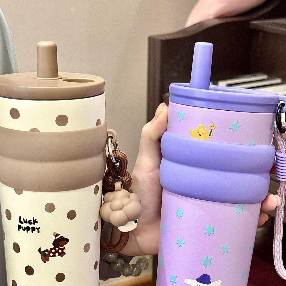 Stainless Steel Insulation Cup High-Capacity Vacuum Flask Portable Vacuum Cup  Travel