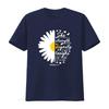 Womens Christian Bible Verse Proverbs 31 28 White Daisy Flower T Shirt Black vintage Washed Versatile Soft