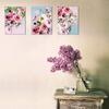 Modern HD Home Flower Canvas Decorative Painting Color 30*40cm * 3 Couplet