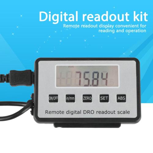 Akozon Digital Linear Scale, 0-150mm, Electronic Lathe Tool with LCD Digital Readout for Milling and Bridgeport Mill Lathes