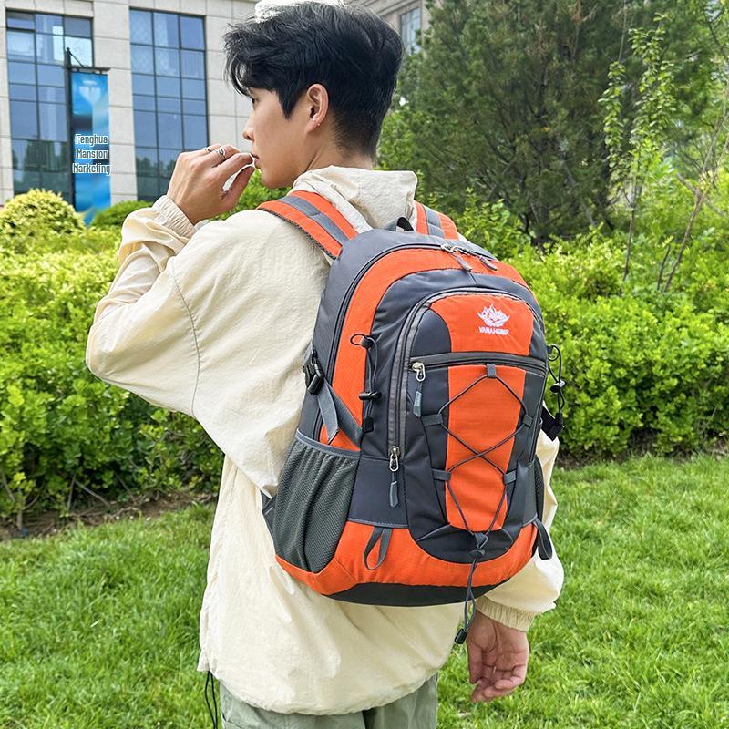 

Unisex Sports Backpack - Large Capacity Hiking, Camping, and Travel Bag 36-55L помаранчевий