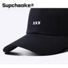 Versatile soft top embroidery X cotton baseball hat men's and women's sunshade cap three-dimensional embroidery