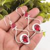 Pink Rubellite Gemstone 925 Stamped Silver Jewelry Handmade Women Earrings 2.07" EE-170-1