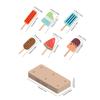 Toddler Wooden Simulation Ice Cream Fake Cake Artificial Food Kitchen Play House Decoration Prop For Preschool Education Toys