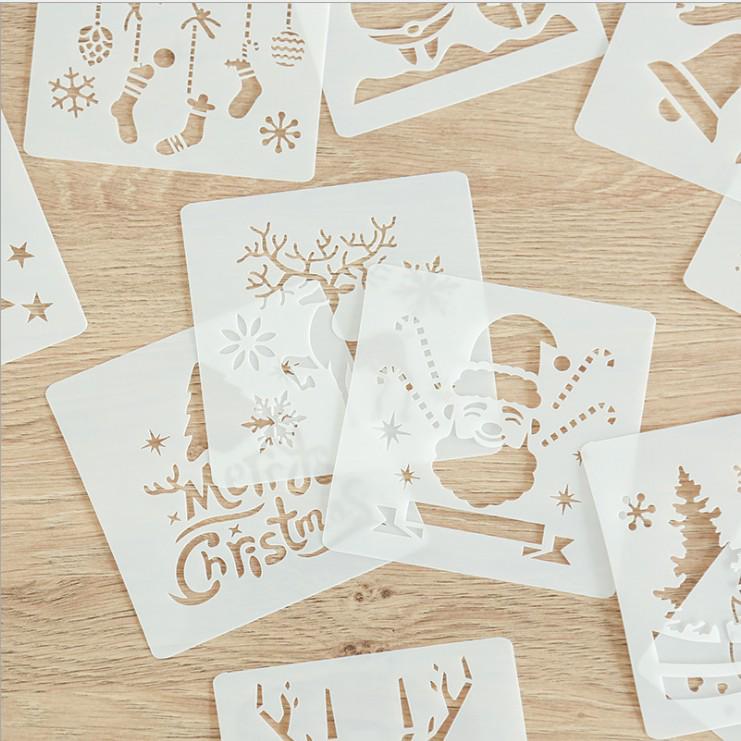 Christmas Lace Ruler Template for DIY Journal, Photo Album, and Painting