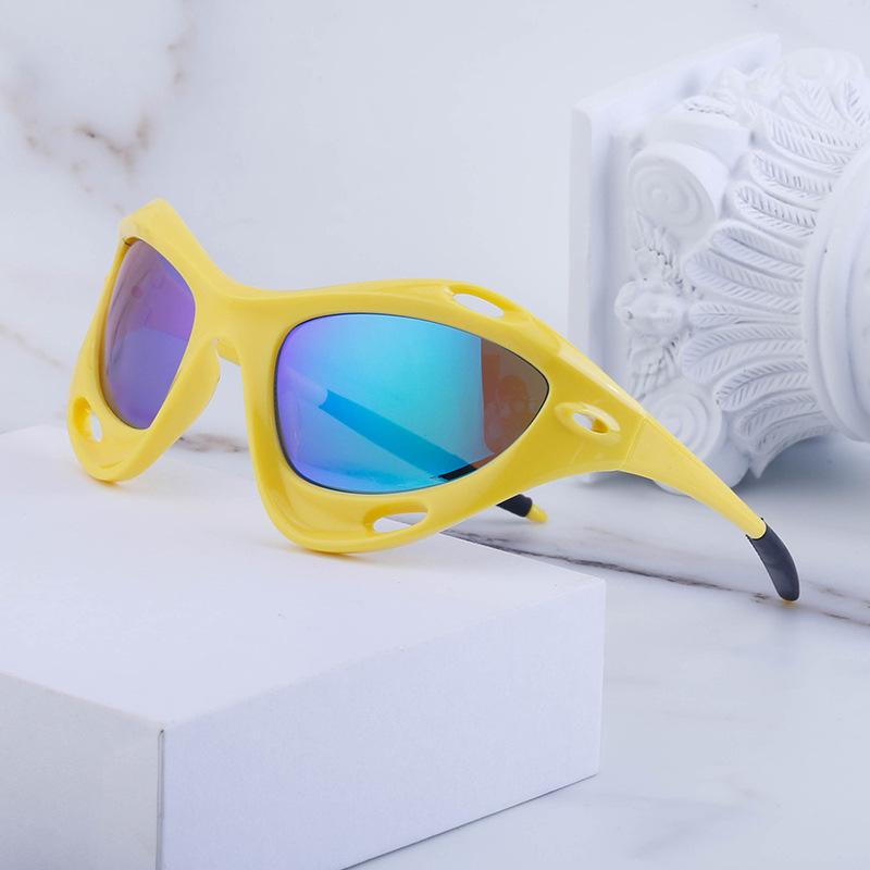 New European and American Personalized Windproof Sunglasses for Women Y2K Cat Eye Sports Cycling Sunglasses for Men