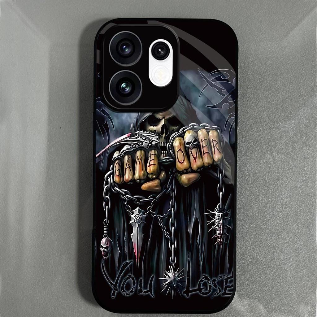 Cool Grim Reaper "Game Over" Art Phone Cover for OPPO Reno16 5G Shockproof Protective Case