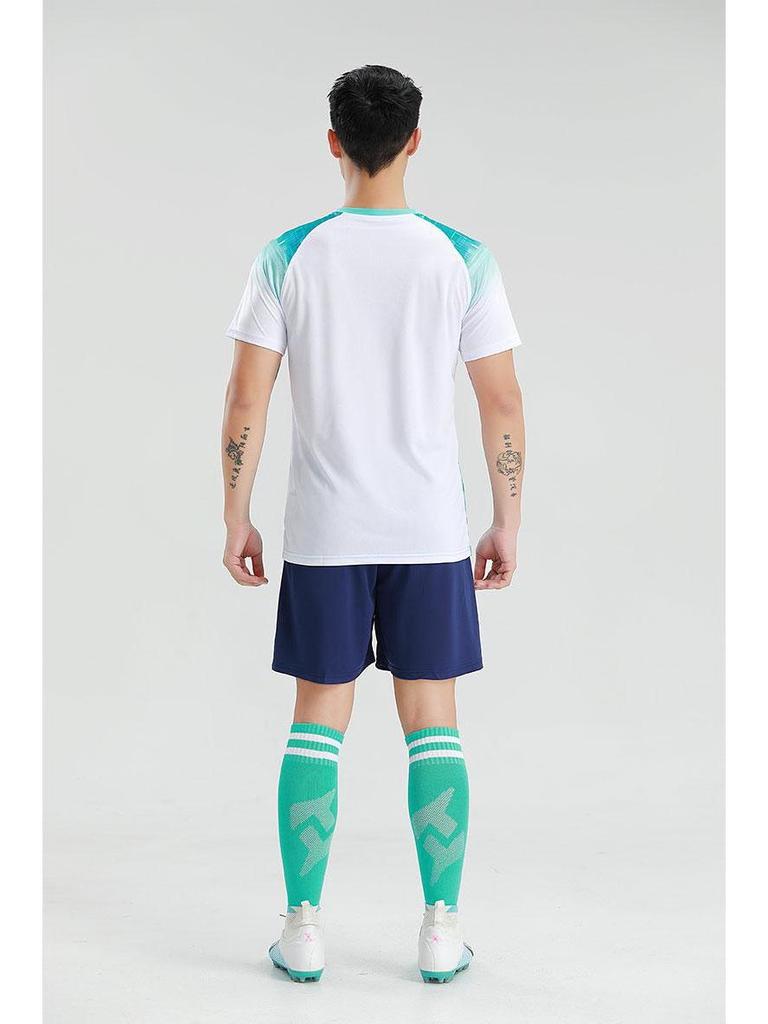 Men's Quick-Dry Football Jersey Set with Number Print for Adults and Kids