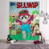 Comics Dr SSlump Wandteppich Kunstdruck Japanischer Wandteppich Anime Wandbehang Heimdekoration