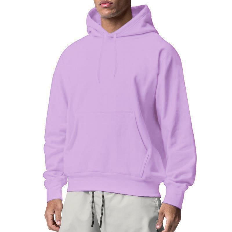 

Мужские и женские толстовки с капюшоном на осень и зиму, флисовые однотонные толстовки с капюшоном, разноцветные толстовки с капюшоном XXXL светло-фиолетовый