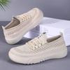 Shoes women's shoes versatile spring new flying woven breathable mother shoes women's shoes soft sole not tired feet comfortable casual shoes