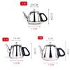 Kettle Tea Stainless Steel Teapot 1.2L/1.5L/2L Stove Metal Coffee Pot Pot For Hotboiling Pots Gas Induction Home Camping Decor