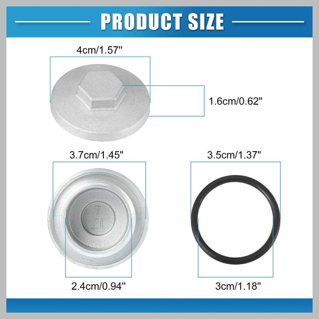 RATCHROLL Engine Valve Tappet Adjustment Cover Cap Compatible with Honda