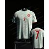 2026 Portugalsko Č. 7 Fan Edition Fotbalový dres Lehký prodyšný Sportovní oblečení Horní část Tréninkové tričko Letní pro dospělé i děti