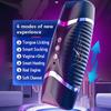 Male Masturbation Electric Automatic Vibrator Voice Heating Vagina Puss Blowjob for Adult 18 Men Penis Trainer