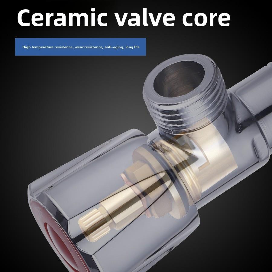 Hot and cold water valve Large flow one in two out globe valve