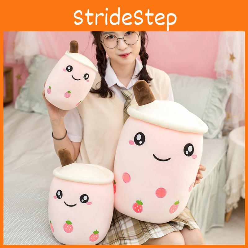 Strawberry 50cm Adorable Milk Tea Plush Toy Creative Soft Doll Pillow Cushion For Kids