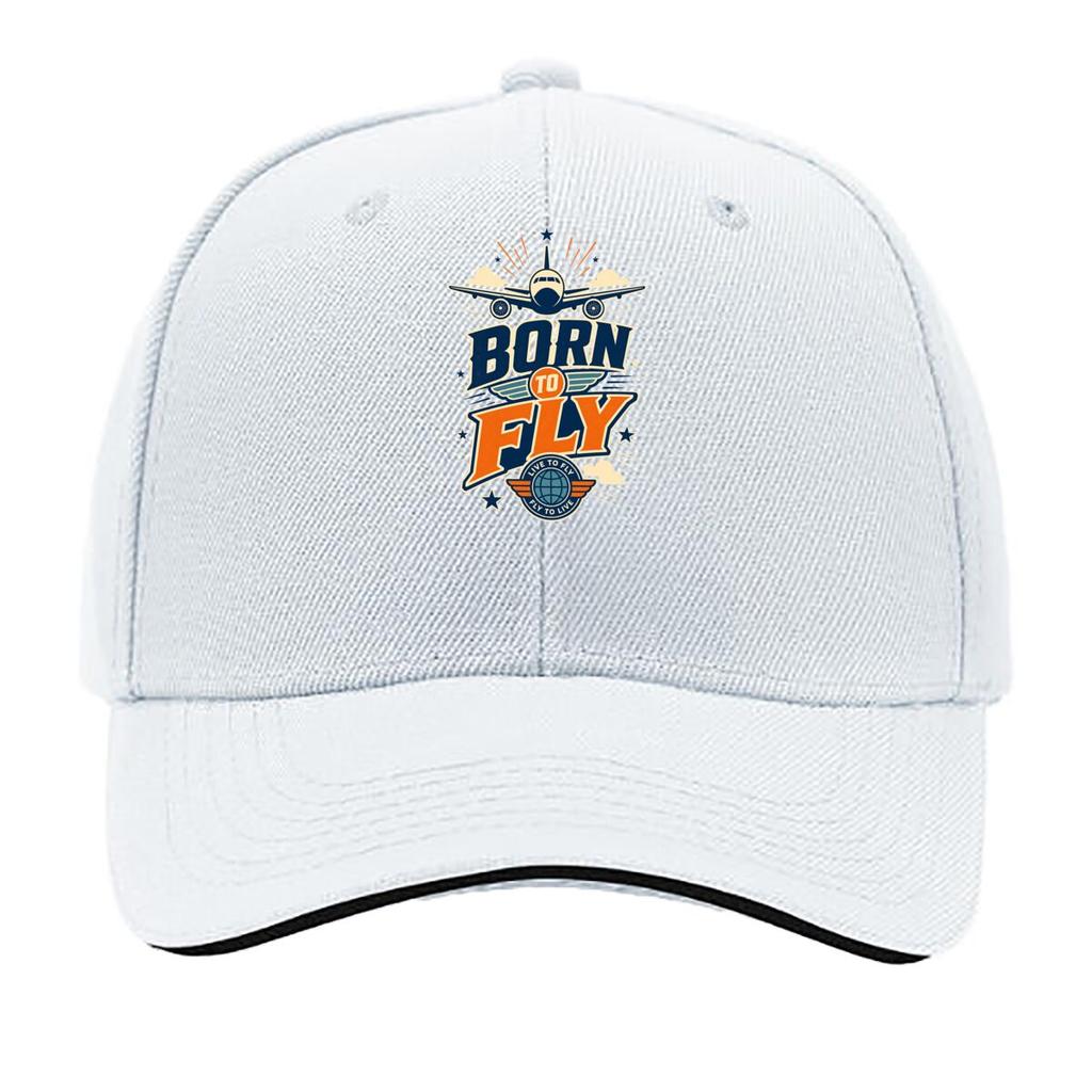 Sky Dream Aviation Quote Graphic Sandwich Baseball Cap Sun Cap Outdoor Workouts Hat