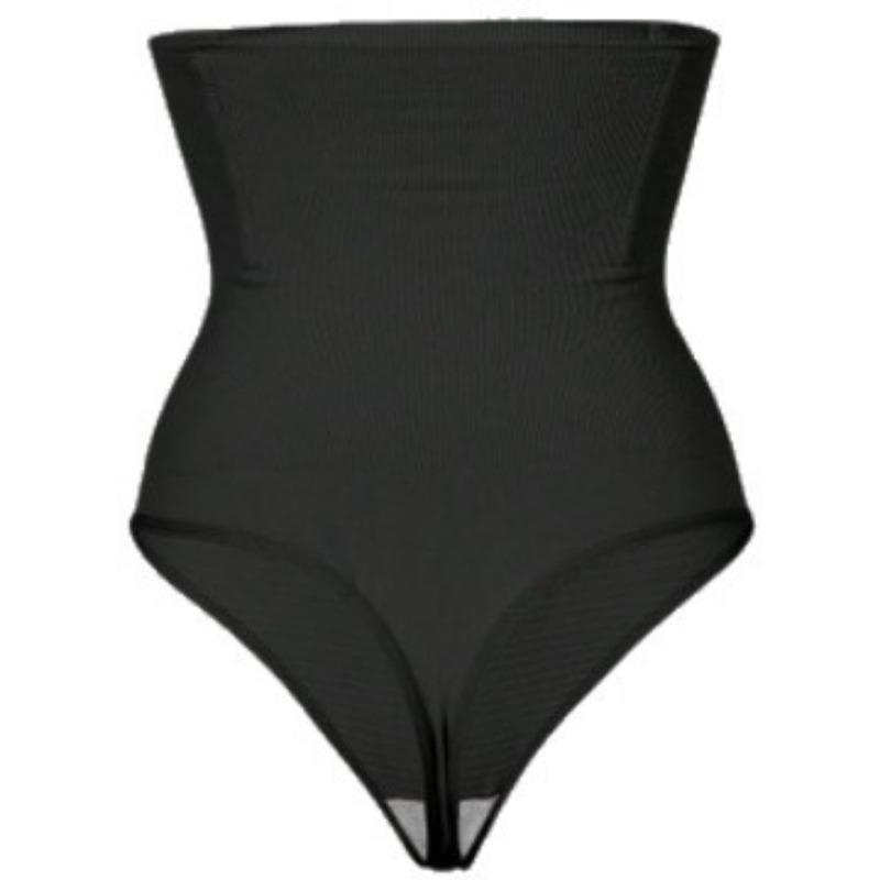 Women High Waist Tummy Control Slimming Butt Lifter Thong Shapewear S